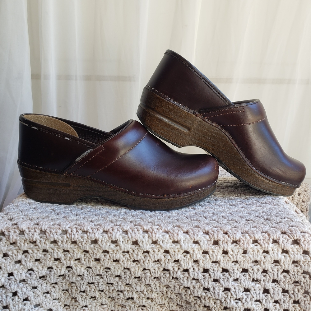 Dansko Brown Leather Women's Mules